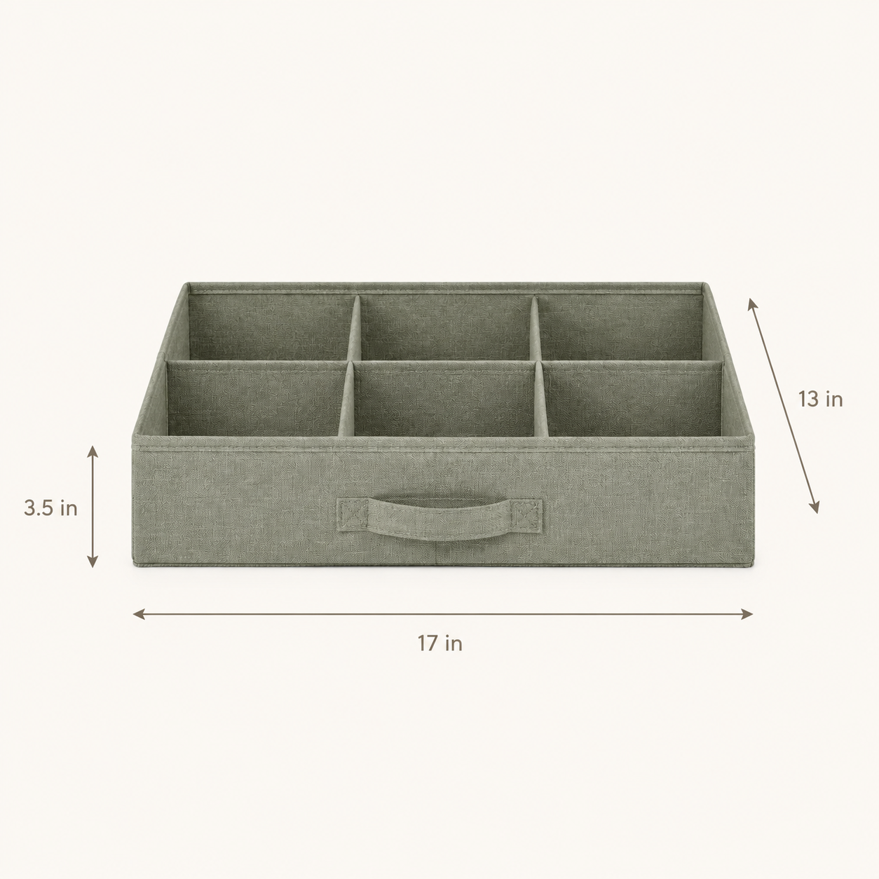 GridEase Adjustable Fabric Drawer Organizer