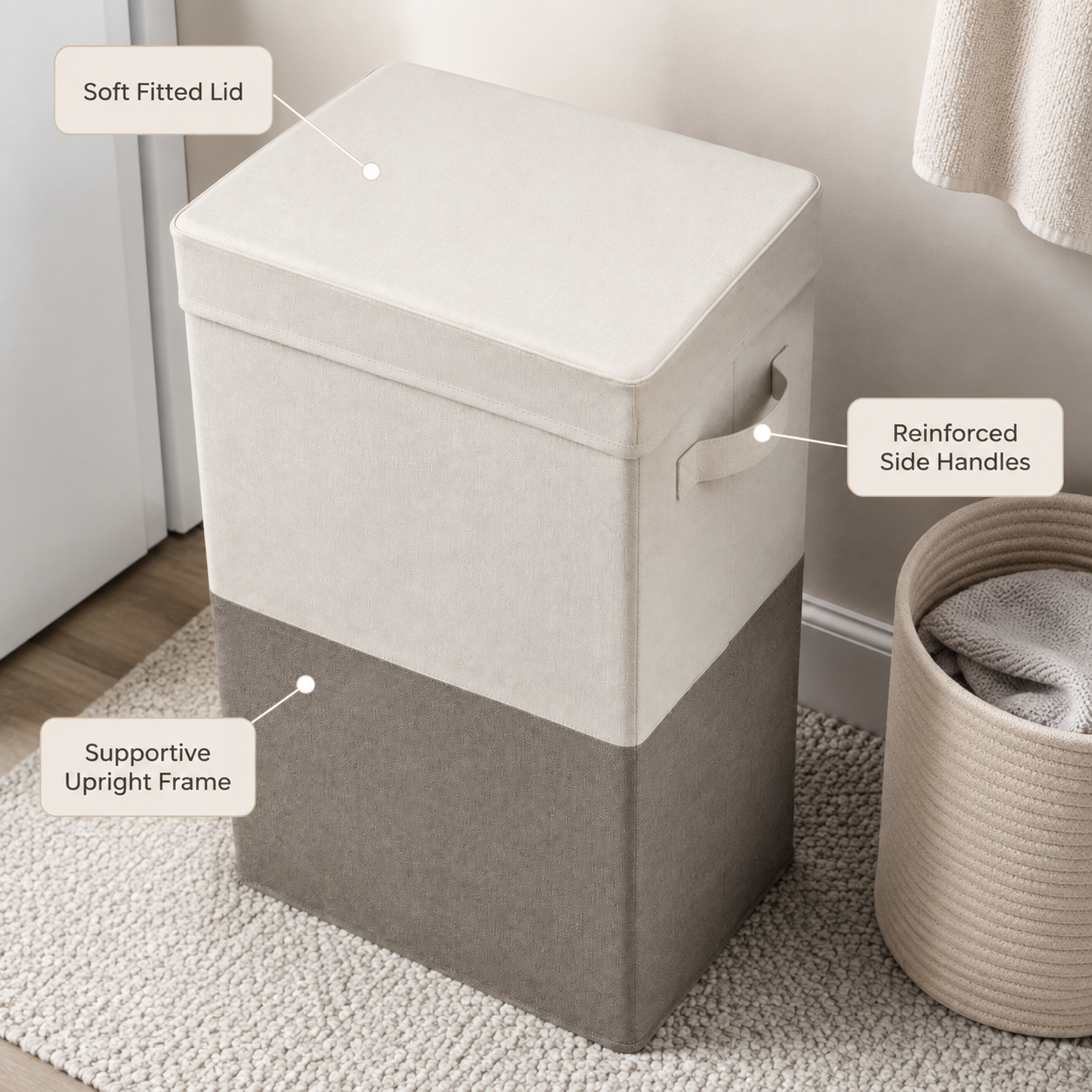 TallWeave Structured Laundry Hamper