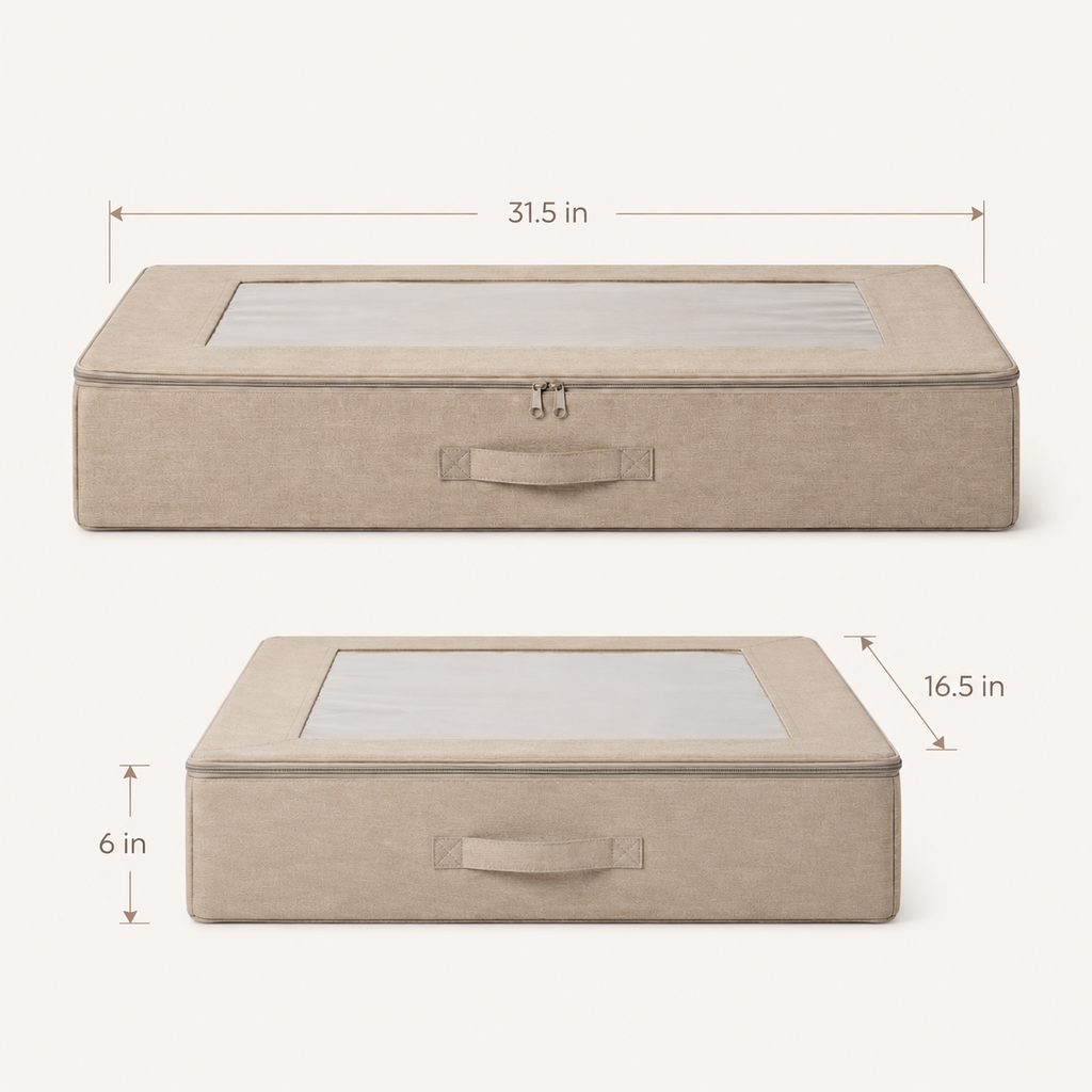 SlideHaven Underbed Fabric Storage Case