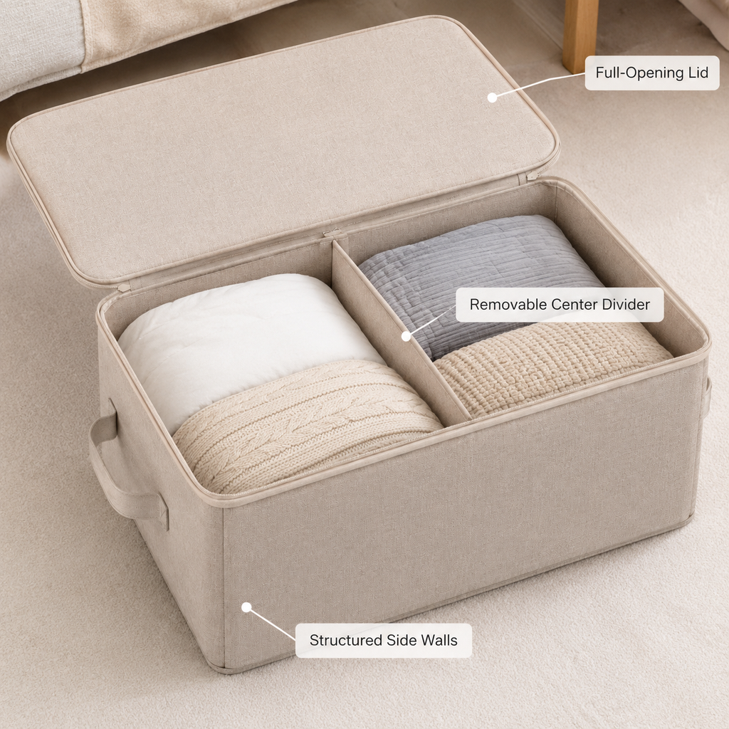 LayerNest Divided Bedding Storage Bag