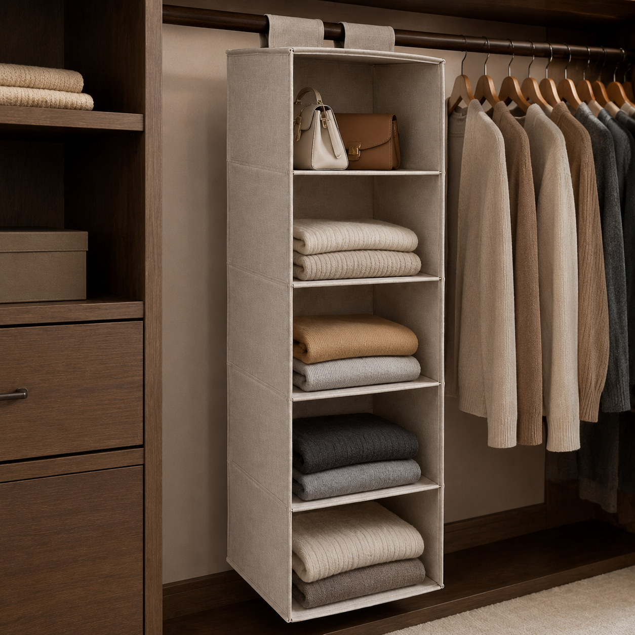 AlderHush Five-Tier Hanging Closet Organizer