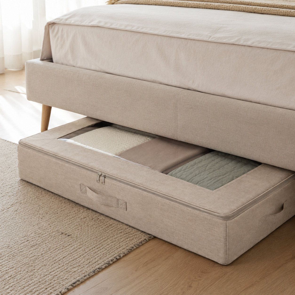 SlideHaven Underbed Fabric Storage Case