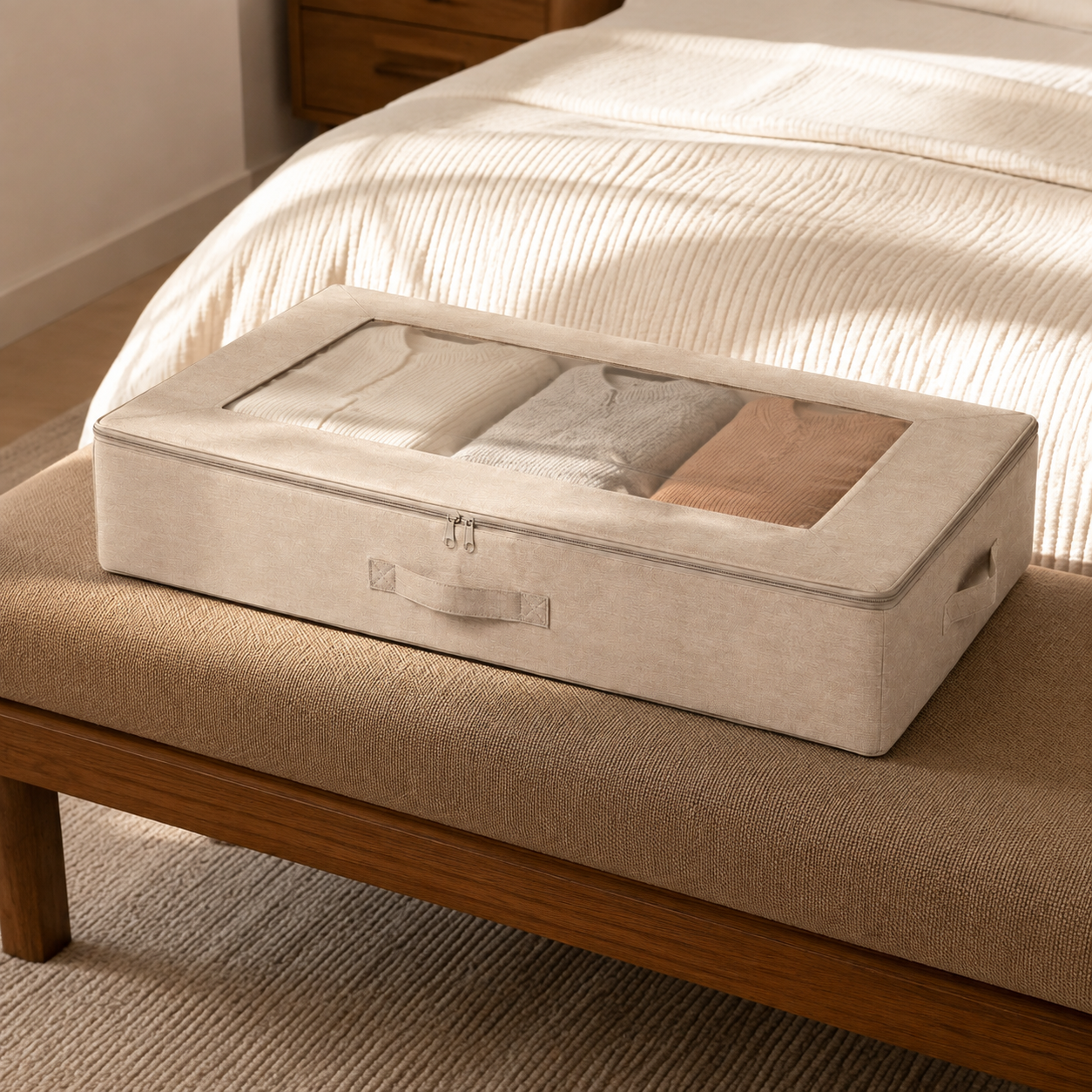 SlideHaven Underbed Fabric Storage Case