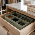 GridEase Adjustable Fabric Drawer Organizer