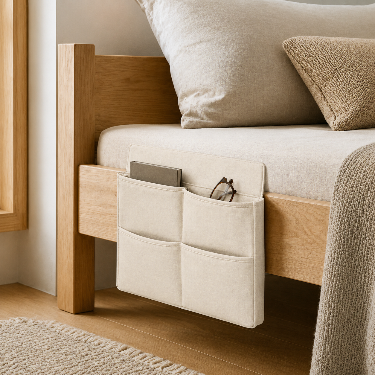 Bedside Nook Hanging Pocket Organizer